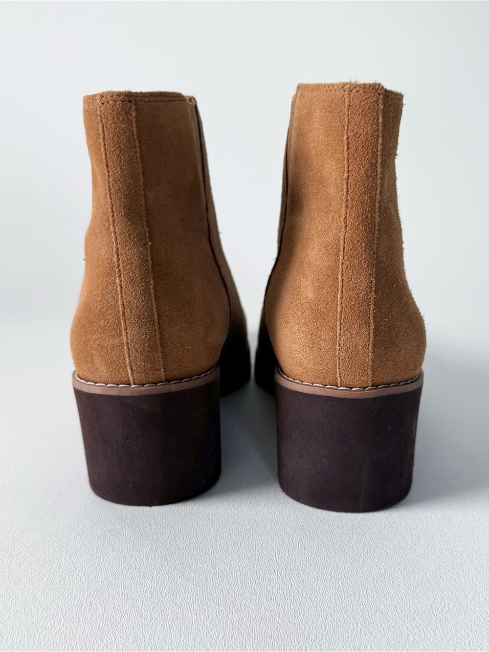 Vionic Hazal Suede Wedge Bootie Cognac Brown | 8.5 - Picture 6 of 10